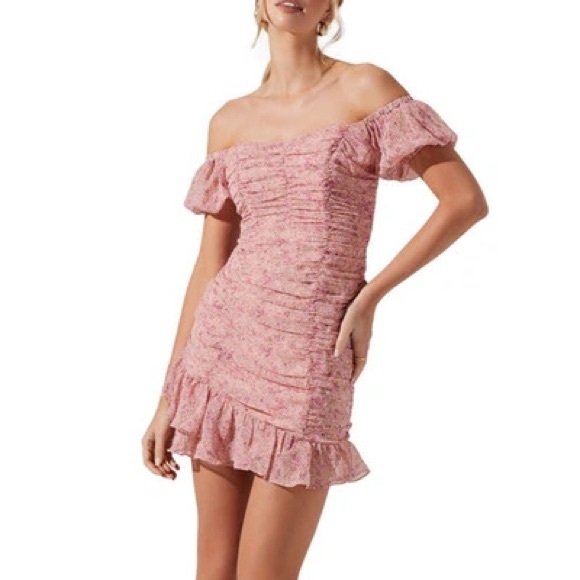 ASTR the Label Ruched Ruffle Mini Dress - Picture 7 of 7